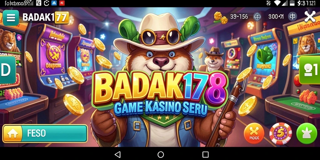 Tampilan gameplay menarik dari BADAK178 dalam suasana Kasino.