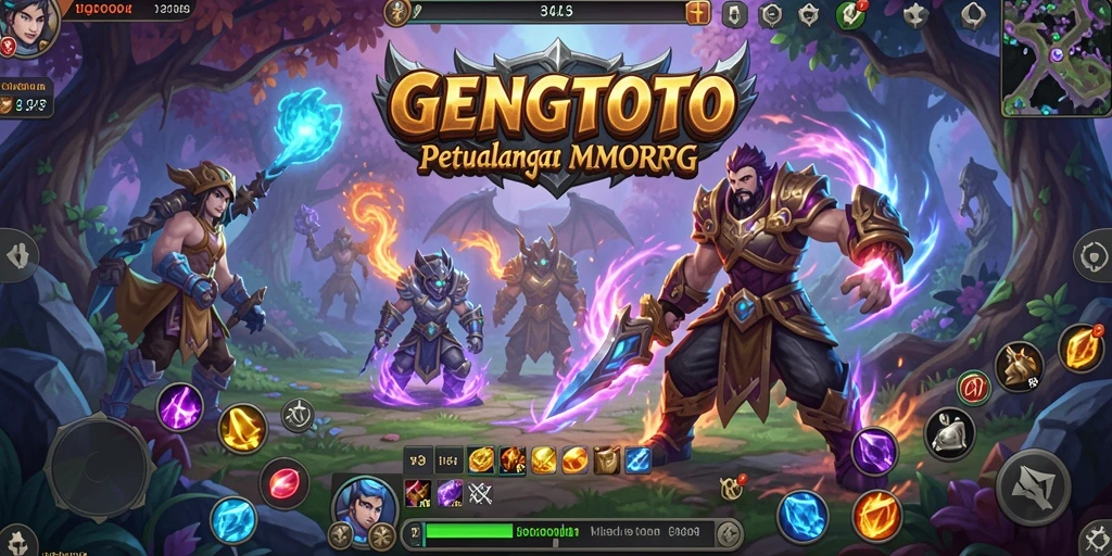Screenshot GENGTOTO menampilkan aksi seru dalam pertempuran MMORPG.