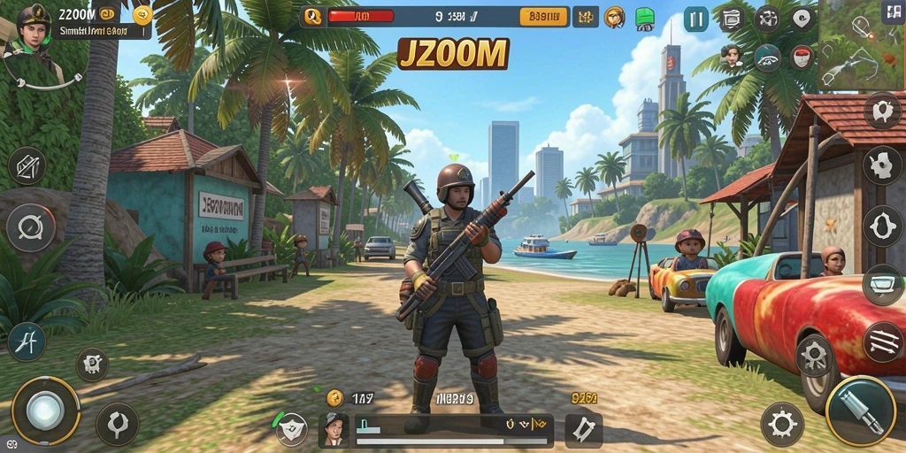 Tampilan gameplay J200M yang menarik dan interaktif.