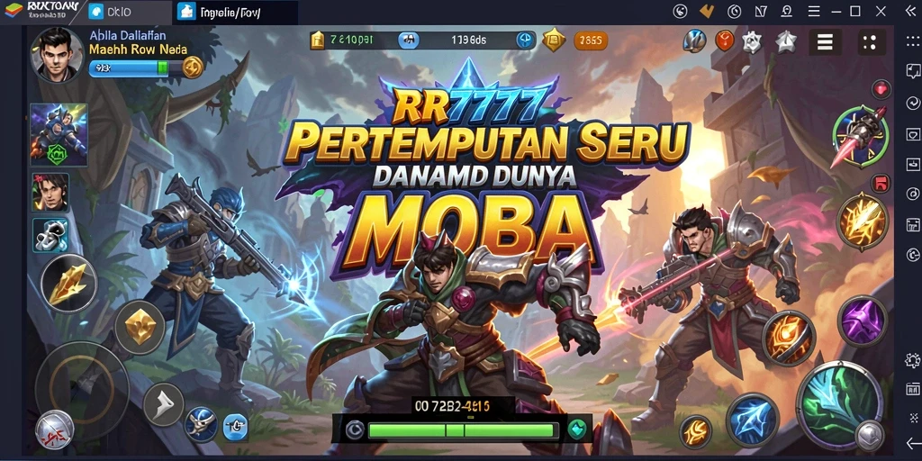 Gameplay intens dalam pertempuran tim di RR777.