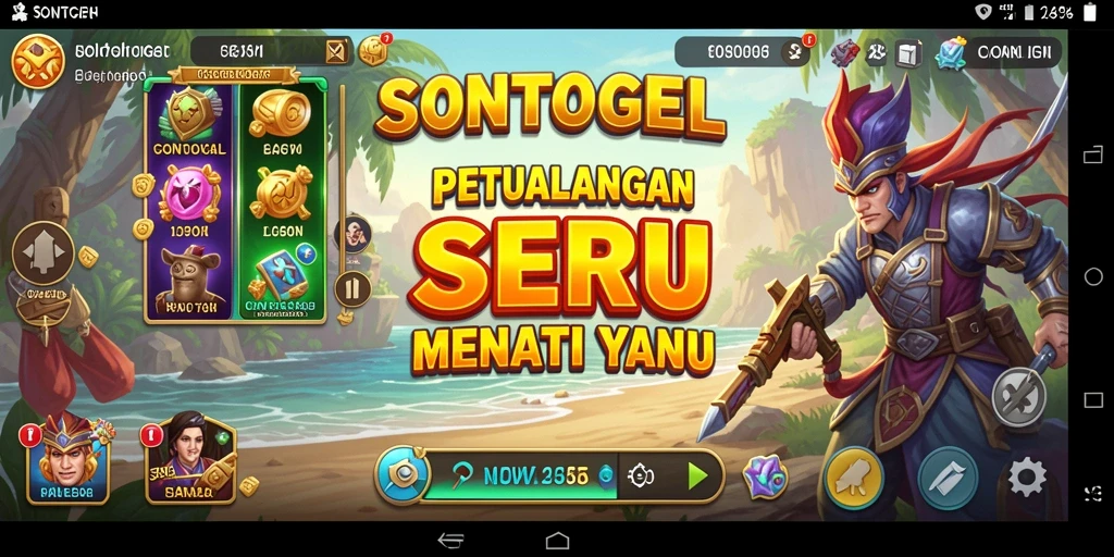 Tampilan gameplay <strong>SONTOGEL</strong> yang menawan dan menantang.
